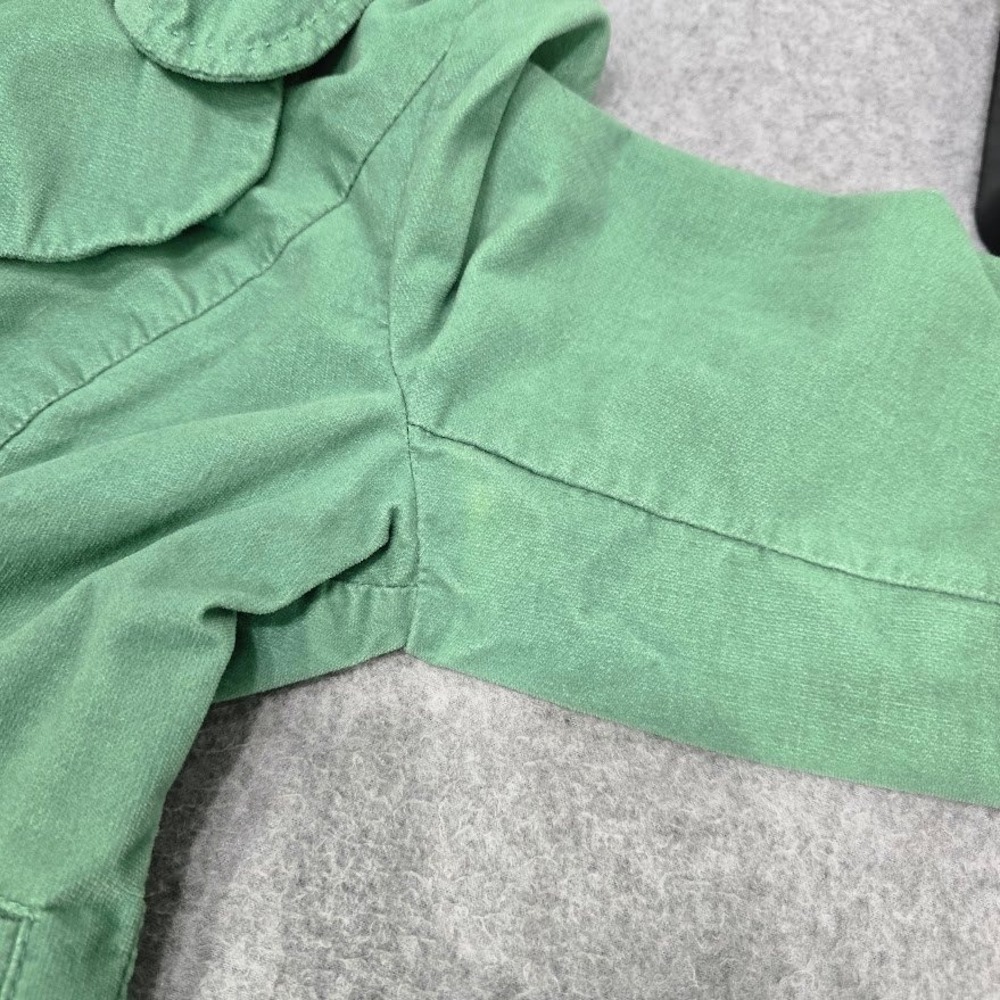Vtg 90s‎ Y2K Cidra Blazer Jacket 2 S Green Cropped 3/4 Sleeves Fairy Coquette - Picture 4 of 16